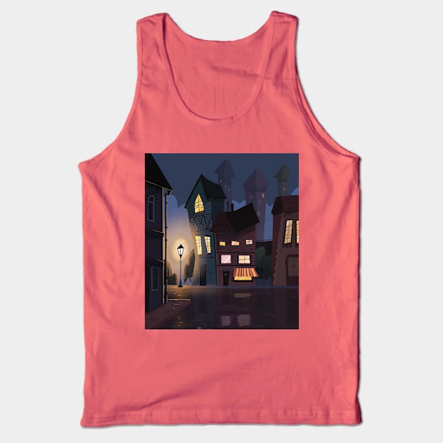 Street Night Tank Top by NicholasKennedy